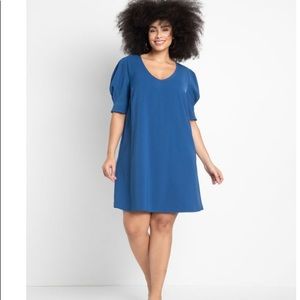 Eloqui Puff Sleeve Tee Dress size 22. New never worn. Cute and cool!